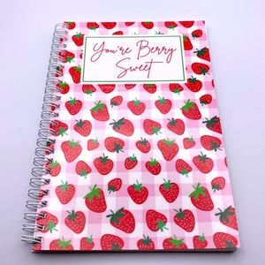 New ‘you’re berry sweet’ spiraled journal